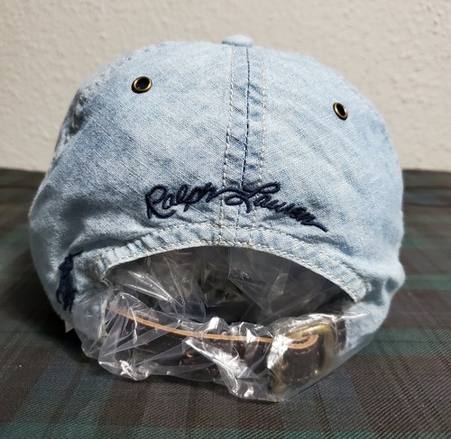 POLO RALPH LAUREN AMERICANA 6-TEILIGE BASEBALL-HUT LEDER STRAPBACK BLAU: EINHEITSGRÖSSE - Bild 4 von 7