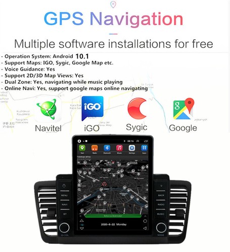 Android 10.1 Autoradio GPS MP5 Player 2+32GB Für 2003-2009 Subaru Legacy Outback - Picture 6 of 12