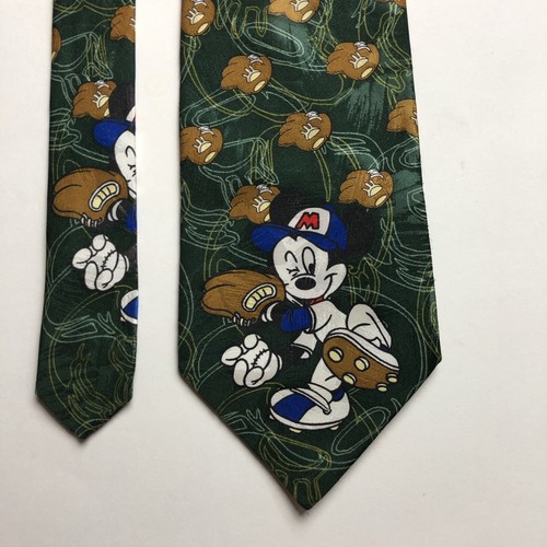 Mickey Unlimited Disney Ties (Lot of 2) Classic Mickey, Baseball Mickey Mouse - Picture 7 of 12
