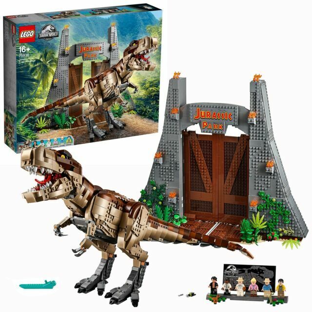 lego jurassic world jurassic park t rex rampage