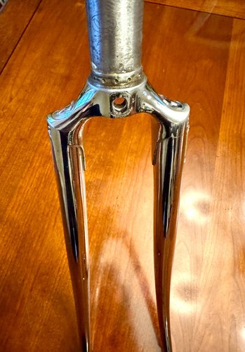 Tommasini Air Fork from Super Prestige Frame in Brilliant Chrome Columbus Steel - Picture 5 of 11