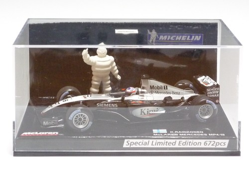 MINICHAMPS 1:43 MCLAREN MERCEDES MP4-18 K. RAIKKONEN COLLEZIONE MICHELIN - Foto 4 di 5