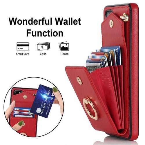Wallet Case Leather Cover For Samsung S24 S23 S22 S21 Ultra Plus Note20 A53 A14  - Bild 21 von 63