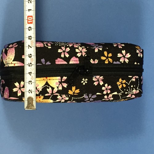 Chirimen Kimono Crepe Fabric Long Pouch Cute Kawaii Kyoto Japan A - Picture 7 of 8