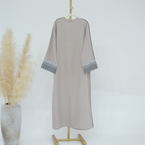 Muslim Women Long Dress Abaya Arab Kaftan Turkey Maxi Robe Evening Party Elegant - Picture 27 of 38