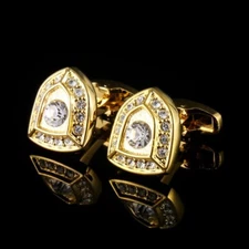 Vintage Men Cufflinks Jewelry Rhinestone Classic Cuff Link 1 Pair of Shirt Links