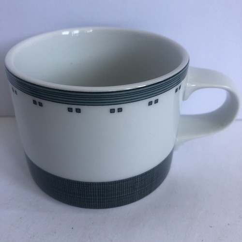 Dansk Gridworks Green Coffee Tea Flat Cups 8 Oz White Green Set of 4 - Picture 19 of 21