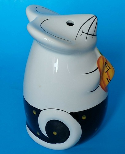 Vintage Porcelain Kitchen Mouse Figurine 5.5" Salt - Picture 2 of 5