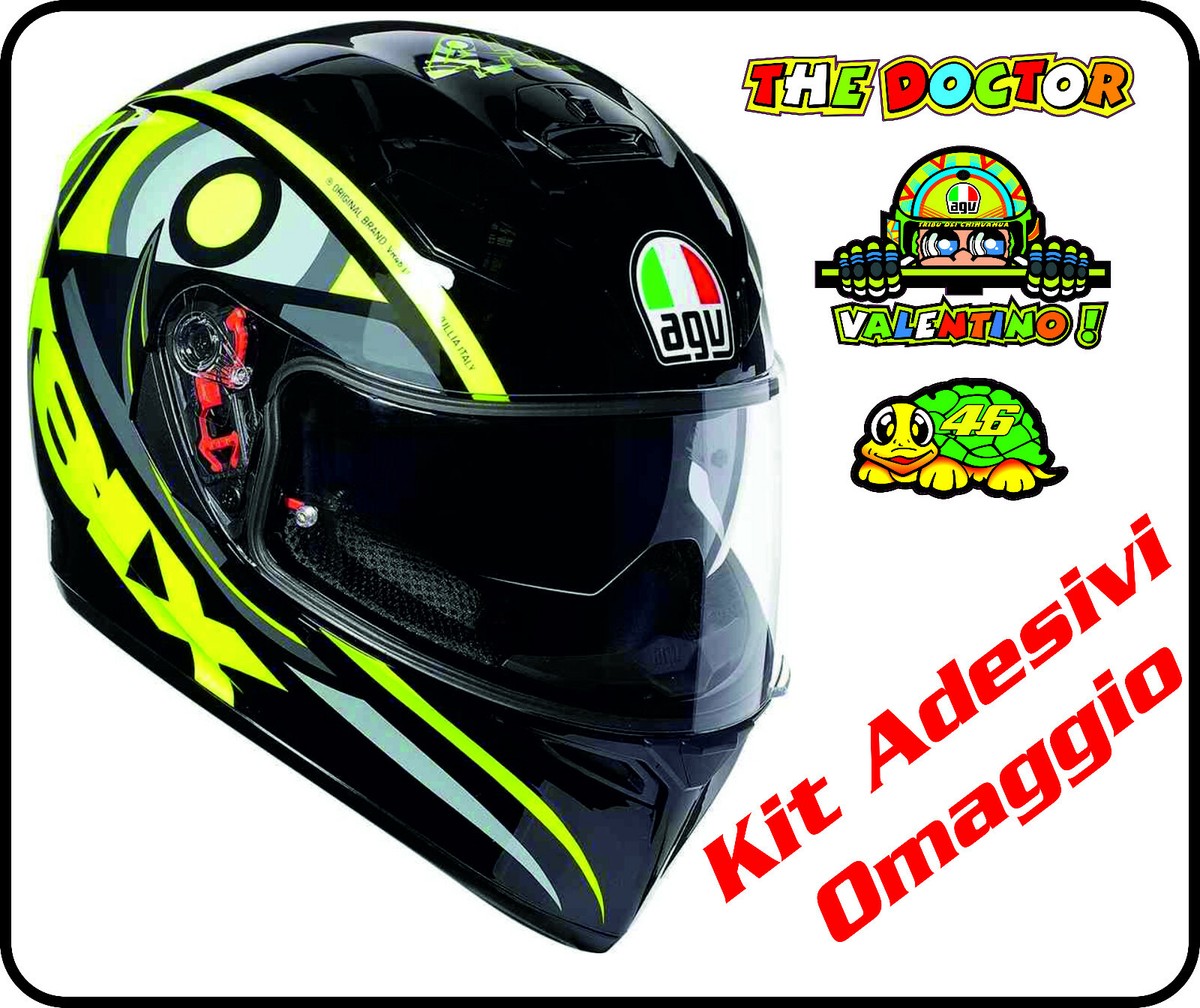 AGV K3 Sv Valentino Rossi Solun 46 Full Face Helmet | Size M