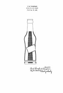 US Patent Print Pepsi-Cola Bottle Hobbleskirt 1920s Document - Picture 1 of 1