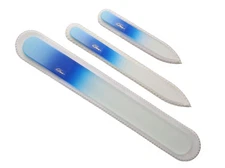 3 Piece, Czech, Premium Nail File Set + 2 tubes by iDiva  -Your Choice of Color