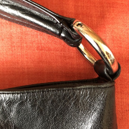 HOBO International Large Black Leather Tote Shoulder Bag 16" - Picture 4 of 8