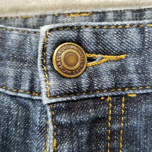 Michael Kors Jeans Damen 6 Blau Denim Stretch Verziert Bootcut Freizeit - Bild 3 von 15