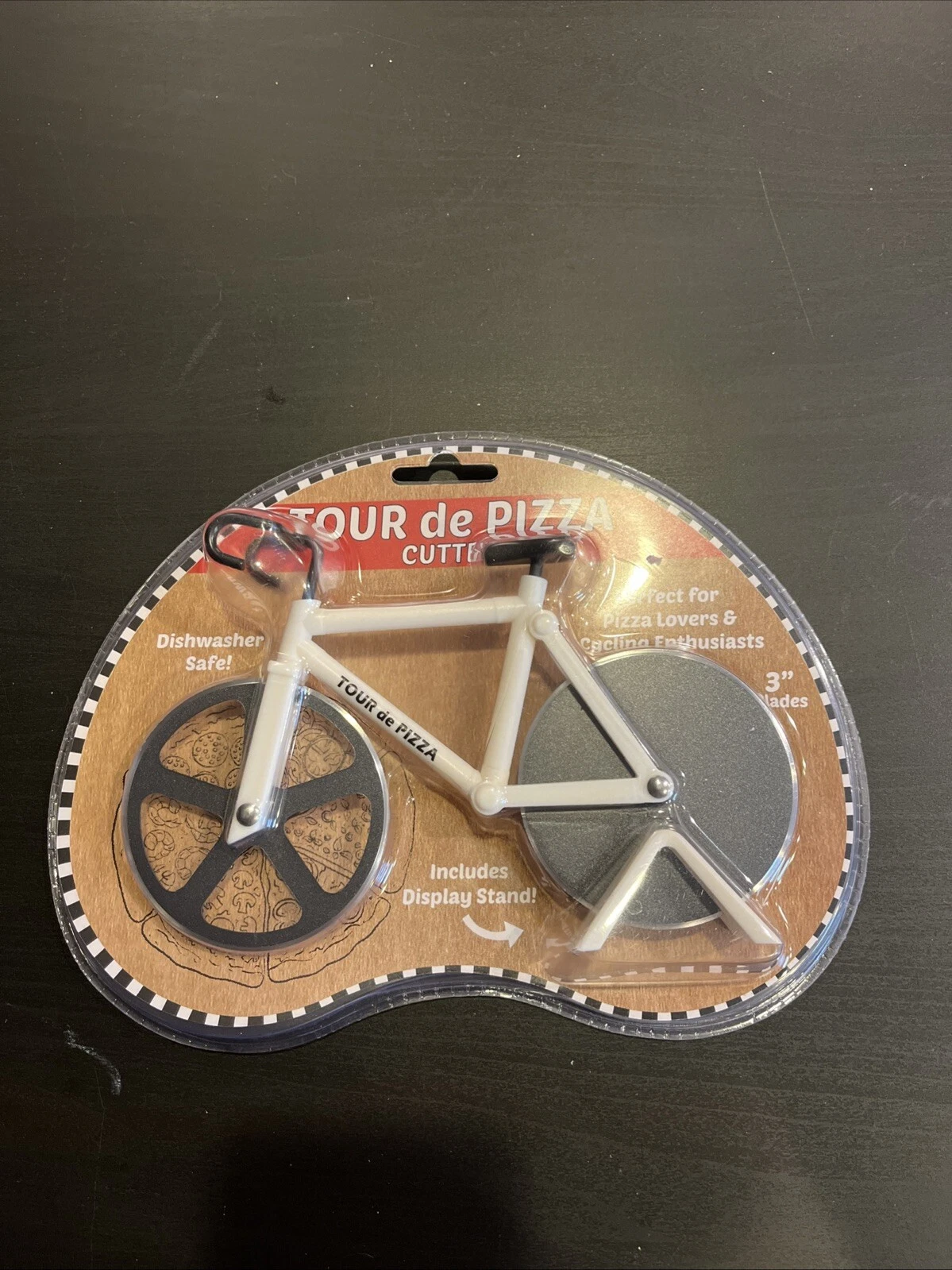 Bicycle Pizza Cutter TOUR de PIZZA Dual Stainless Steel Non-Stick Cutter
Opens in a new window or ta