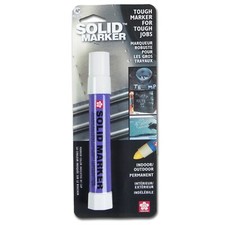 46580 Sakura Solidified Solid Paint Marker, White, Bullet Tip, Pack of 12