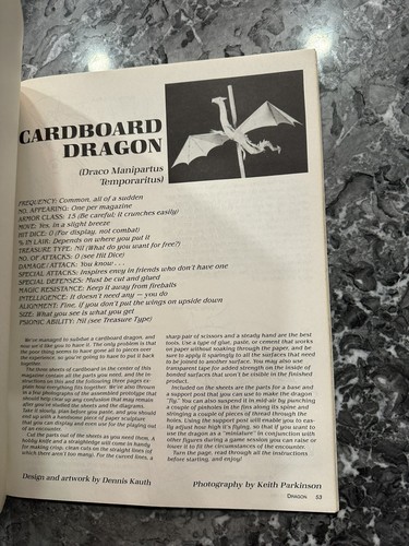 Dragon Magazine #113 D&D TSR - Dragon Insert Included - Conan RPG 1986 Vintage - Imagen 7 de 10