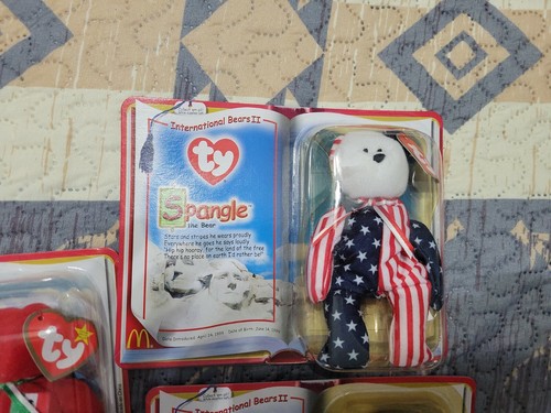 Ty Teenie Mini Beanie Baby McDonald's INTERNATIONAL Bears II 1999 Juego de 3 - Imagen 3 de 10