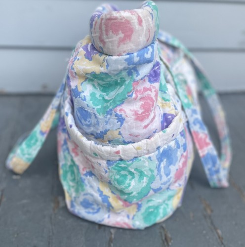 Vintage Bright Future Baby Diaper Bag- Gender Neutral -Pastel Floral Themed - Picture 4 of 12