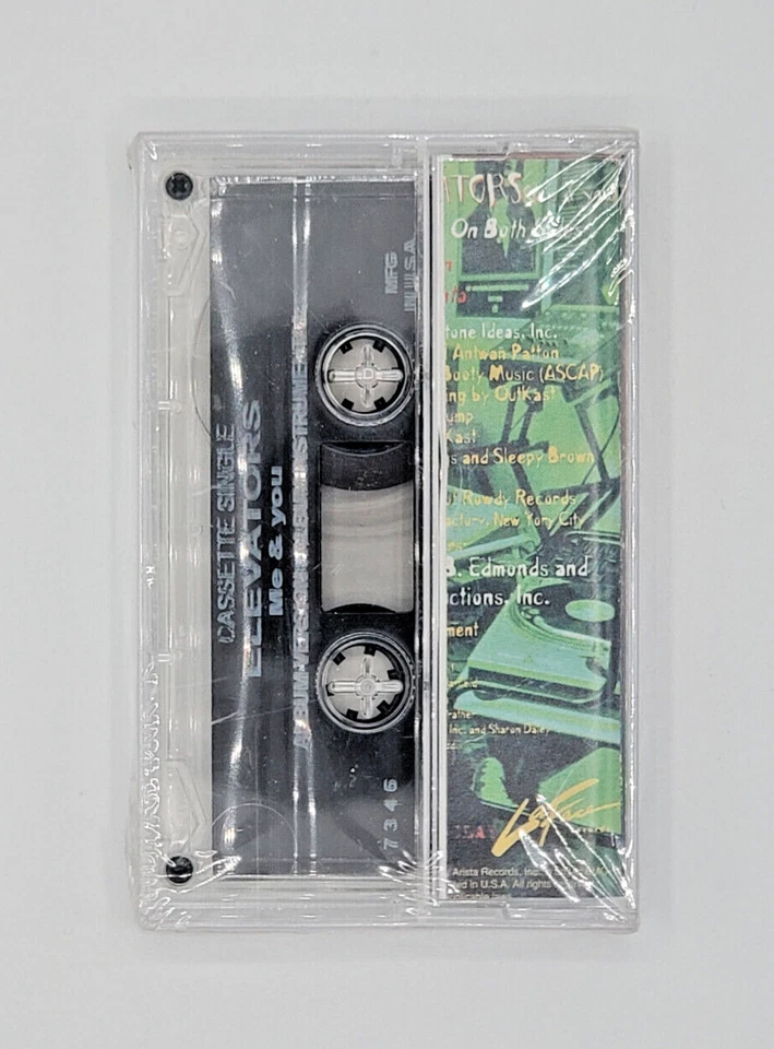 OUTKAST Elevators (me & you) Cassette Single 1996 LaFace Vintage Brand New Seal - Image 2 of 2