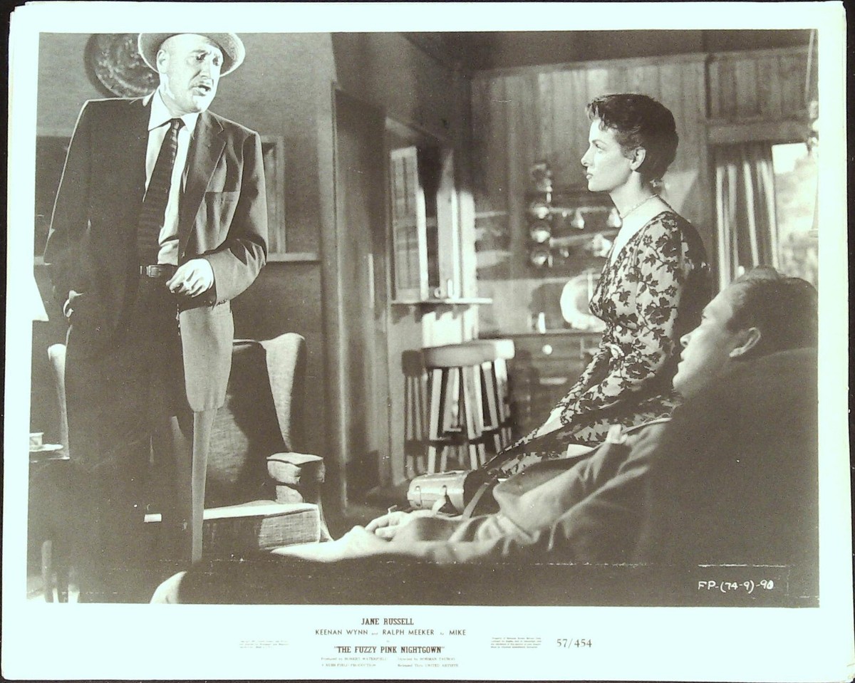 The Fuzzy Pink Nightgown 8 X 10 Still 1957 Jane Russell & Fred
