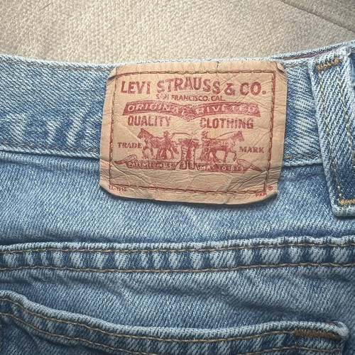 Vintage anni 90? Jeans donna Levis 550 taglia 14 M vita alta rilassato affusolato mamma sbiadito - Foto 3 di 16