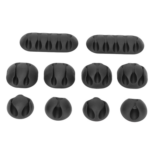 10pcs Cable Clip Cord Organizer Self Adhesive Wire Management For Home Offic DM5 - Afbeelding 11 van 12
