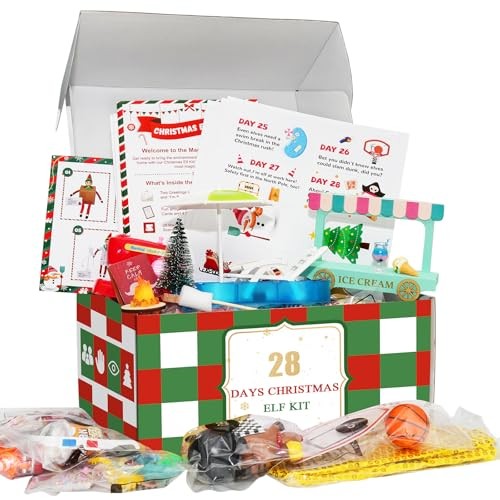 YFOMLLS Elfenset Zubehör 28 Days of Christmas 2025 für Elfenabenteuer Requisiten  - Bild 6 von 7