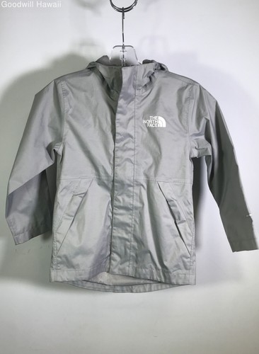 THE NORTH FACE Grey Long Sleeve Zipper Coat/Jacket Kids - Size XXS