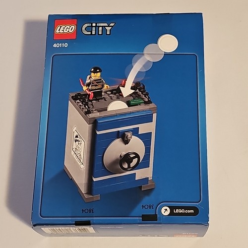 Lego City Bank Vault Coin Bank w/ Burglar Minifig 40110 - Factory Sealed Retired - Picture 2 of 9
