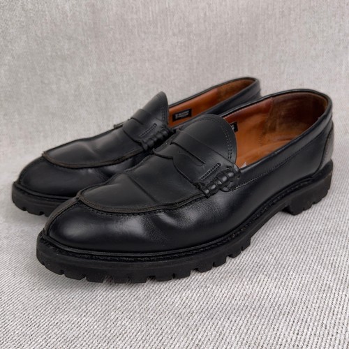 Allen Edmonds Freeport Lug Penny Loafer Herren 11 D wasserdicht schwarz Leder USA