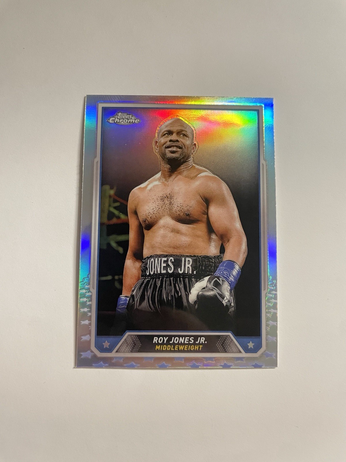 Roy Jones Jr 2024 Topps Chrome Boxing Refractor SP Middleweight 