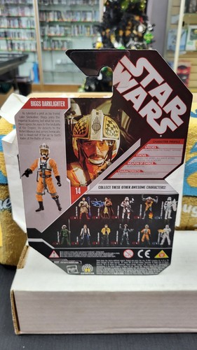 Neu im Karton 2007 Rebel Pilot Biggs Darklighter Actionfigur Star Wars 30th 3,75" #14 - Bild 5 von 5