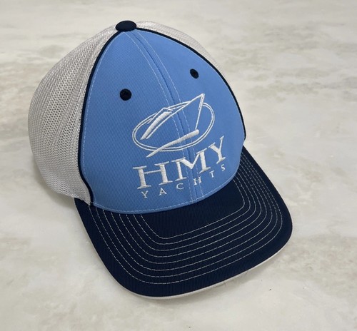 HMY Yachts Hat Cap FlexFit Blue Water Cotton Spandex Fitted L-XL Marina Boating - Picture 11 of 12