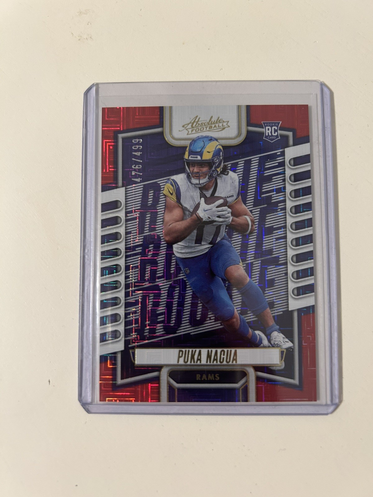 Puka Nacua 2023 Panini Absolute Red Squares Rookie Card #189 SP /499