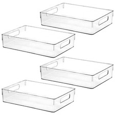 Large Clear Plastic Storage Bins, Pantry Organizers and Storage Containers Fr...