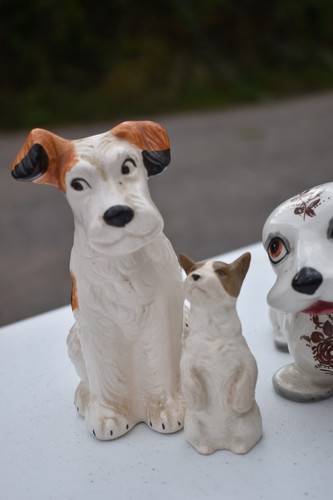 Vintage Dog Figurines x4 – Szeiler & Masteg Wales – Dachshund, Spaniel & Terrier - Picture 23 of 24