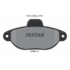 Satz Bremsbeläge Bremsklötze vorne für Fiat Cinquecento 170 | 771497