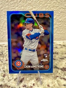 2024 Topps Chrome - Pete Crow-Armstrong #16 Blue Refractor /150 (RC)