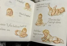 Vtg New Baby Record Book Ephemera Scrapbooking Art Journal Maud Tousey Fangel