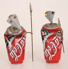 Coco Cola Art Sculpture Tins Figures Warriors Collectibles HTF Vintage