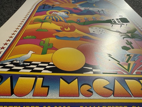 Paul McCartney OFFICIAL  2025 Got Back Palm Desert/springs Show Poster Beatles - Picture 4 of 9