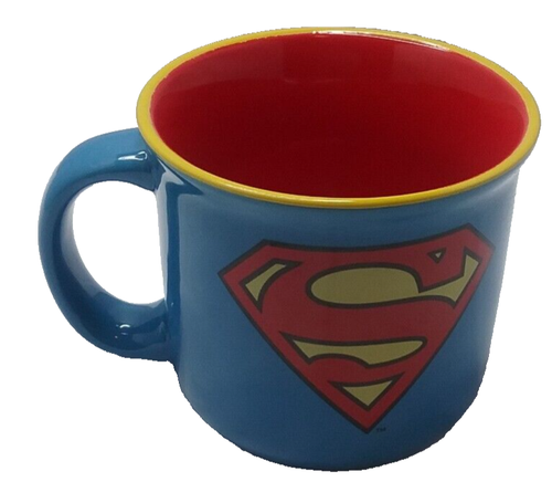 SPOONTIQUES Superman Camper Mug Blue Ceramic Superhero Coffee Cup DC Comics - Picture 4 of 4