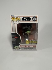 Funko Pop! Star Wars: The Mandalorian Dark Trooper with Grogu Vinyl Figure New