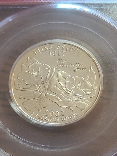 2002 S Silver Proof Quarters: Mississippi & Indiana PR69DCAM PCGS - Picture 10 of 10