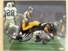 CHAD BROWN #94 SIGNED PITTSBURGH STEELERS 8X10 PHOTO BLITZBURGH  