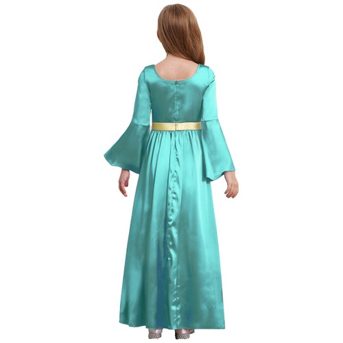 Kids Girls Costume Fancy Dress Gowns Halloween Casual Wear Role Play Cosplay - Picture 25 of 92