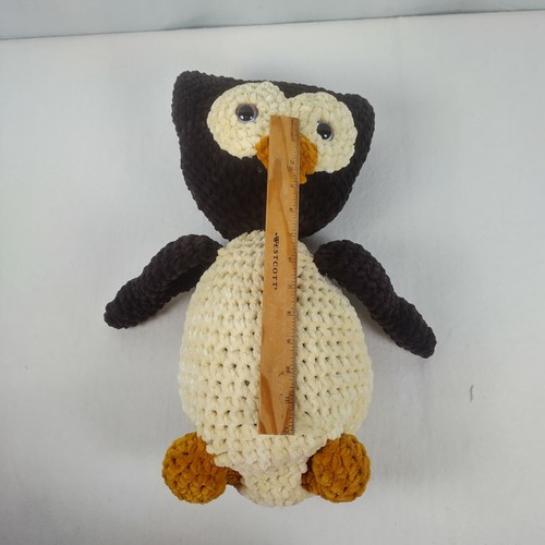 Handgestrickte riesige Stofftier Nachteule 18 Zoll - Bild 7 von 8