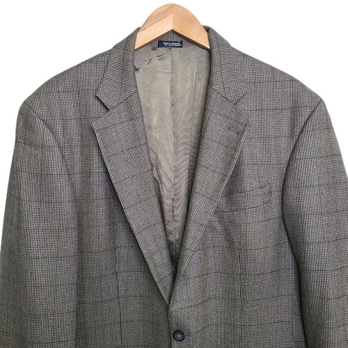 Oscar De La Renta Mens Sport Coat 42L Gray Suit Jacket Blazer Cashmere Wool - Picture 2 of 10