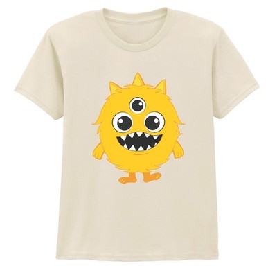 Kleines gelbes dreiäugiges Monster Jungen Mädchen Kinder T-Shirt Geschenk für Kinder