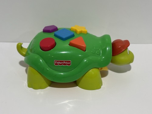 FISHER-PRICE VINTAGE Toddlers Tappy The Turtle Educate Shapes & Colors - Picture 4 of 6